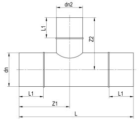HDPE T-Stücke 88,5°