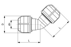 I-Joint Winkel 45°