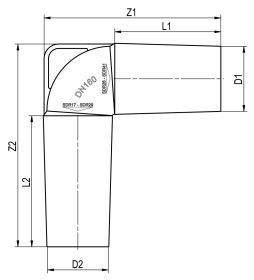 PE-SP Universal-Tauchbogen gespritzt mit Griff