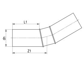 PE100-RC Segmentbogen 30°