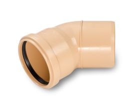 SP Steckmuffen-Bogen 45° gespritzt inkl. Dichtungen