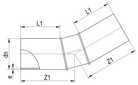 HDPE Segment-Bogen 30°