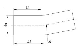 PE100 Bogen 11°