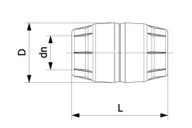 PP Kupplungen grau für Riefenrohre