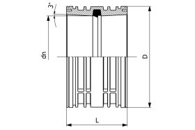 STRENG-GRIP-Schachtfutter inkl. Dichtung